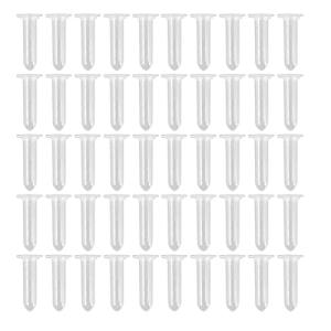 50-Pack 2ml Clear Microcentrifuge Snap Cap Tubes
