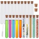 15x150mm Glass Test Tubes with Cork Stoppers, 20 Pack