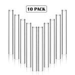 10 Pack 4-Inch Borosilicate Glass Blowing Tubes