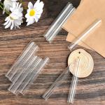 Akamino 20-Pack Clear Borosilicate Glass Tubes