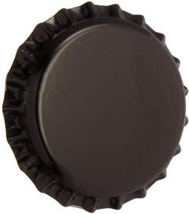 Black Beer Bottle Caps - Oxygen Barrier - 150 Count