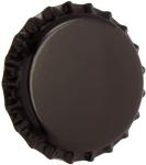 Black Beer Bottle Caps - Oxygen Barrier - 150 Count