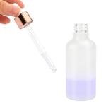 Frosted Glass Essential Oil Dropper Bottle Set