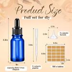 Lallisa 100 Pack Glass Dropper Bottles Set