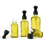 100ml Olive Green Glass Dropper Bottles - 2 Pack