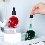 Gaussra Skull Glass Dropper Bottles with Funnel - 2 Pack