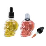 Gaussra Skull Glass Dropper Bottles with Funnel - 2 Pack