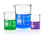 Eisco Labs Borosilicate Beaker Set - 250ml, 100ml, 50ml
