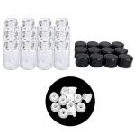 120 Packs 2ML Clear Glass Vials for Oils