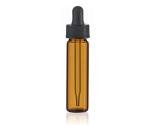 Amber Glass Vials with Black Droppers - 2 Pack