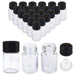 120 Packs 2ML Clear Glass Vials for Oils