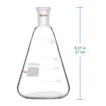 StonyLab 1L Borosilicate Erlenmeyer Flask 24/40