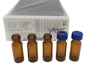 Amber 1.5mL Screw Vials with Write-On Spots