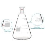 StonyLab 1L Borosilicate Erlenmeyer Flask 24/40