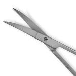 Curved Tungsten Carbide Iris Lab Scissors, 4.5”