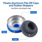 200 Pack 10ml Clear Glass Lab Vials