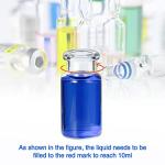 200 Pack 10ml Clear Glass Lab Vials