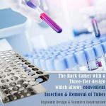 Stainless Steel Test Tube Rack with Z Stand