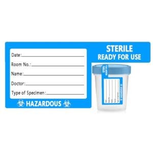 Tamper Evident Stickers for Urine Specimen Cups
