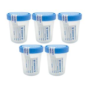 Sterile 4oz Specimen Cups with Leak-Resistant Lids