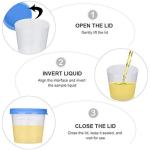 50pcs Leak Proof Urine Sample Cups with Lids