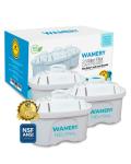 Wamery 3-Pack Replacement Filters for Brita Pitchers