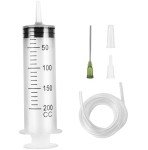 200ml Syringe with 31.5" Tube and 14G Needle