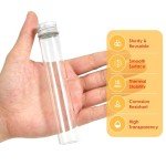 30ml Clear Glass Test Tubes with Screw Caps - 24PCS