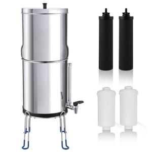 Amwater Stainless Steel Gravity-Fed Water Filter System