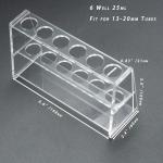Acrylic Test Tube Holder Rack for 25ml Tubes