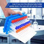 Plastic Test Tube Holder Rack with Silicone Pads