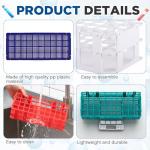 4-Pack Detachable Plastic Test Tube Holder Rack