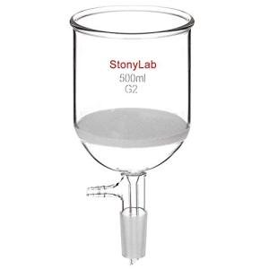 500ml Borosilicate Glass Buchner Funnel with Medium Frit