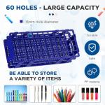 4-Pack Detachable Plastic Test Tube Holder Rack