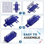 4-Pack Detachable Plastic Test Tube Holder Rack