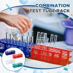 4-Pack Detachable Plastic Test Tube Holder Rack