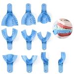 Annhua Autoclavable Dental Impression Trays Set, 10 PCS