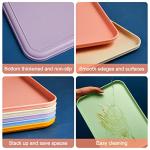 18 Pack Colorful Plastic Food Serving Trays