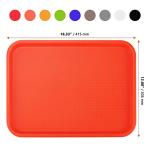 Colorful 9-Piece Plastic Serving Tray Set