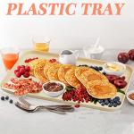 18 Pack Colorful Plastic Food Serving Trays