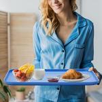 18 Pack Colorful Plastic Food Serving Trays