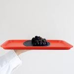 Colorful 9-Piece Plastic Serving Tray Set