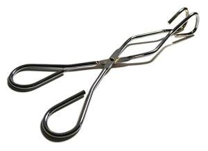 EISCO Nickel Plated Steel Crucible Tongs