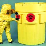 Waterproof Biohazard Warning Stickers - 250 Pack