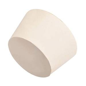 White Tapered Rubber Stopper for Lab Tubes
