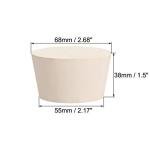 White Tapered Rubber Stopper for Lab Tubes