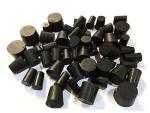 Premium Black Rubber Laboratory Stoppers - Assorted Sizes