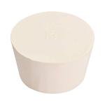 White Tapered Rubber Stopper for Lab Tubes