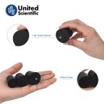 Premium Black Rubber Laboratory Stoppers - Assorted Sizes