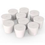 Solid Rubber Stoppers 10-Pack for Lab Use